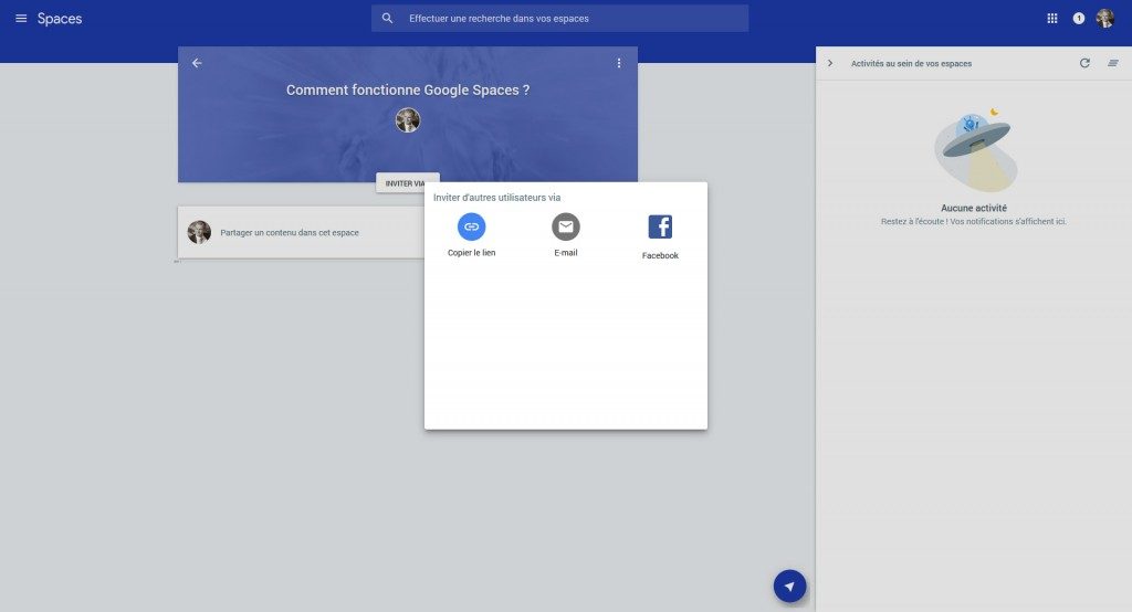 Google spaces