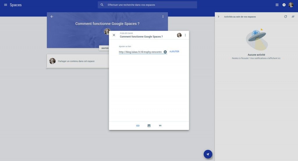 Google spaces