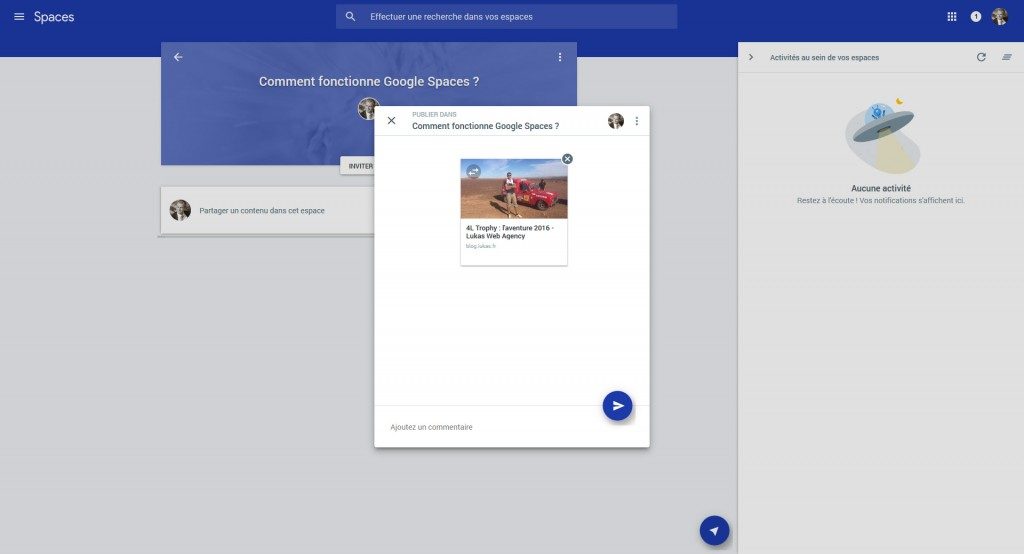 Google spaces